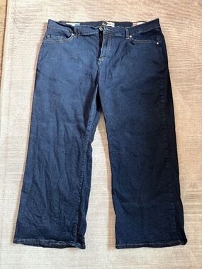 Slo Dark Wash Wide Leg Denim Jean Slow Fashion Unisex